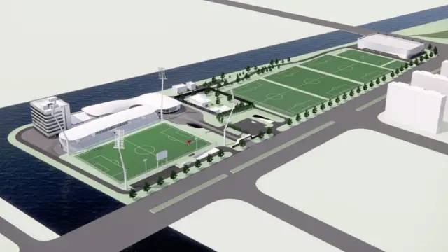 一座顶级的基地,中国新建专业足球场最新进展视频