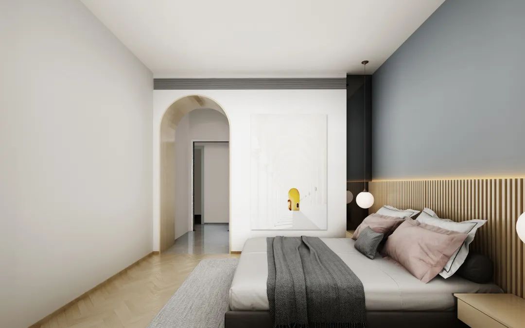 长城板轻奢背景墙弧形,长城板背景墙效果图