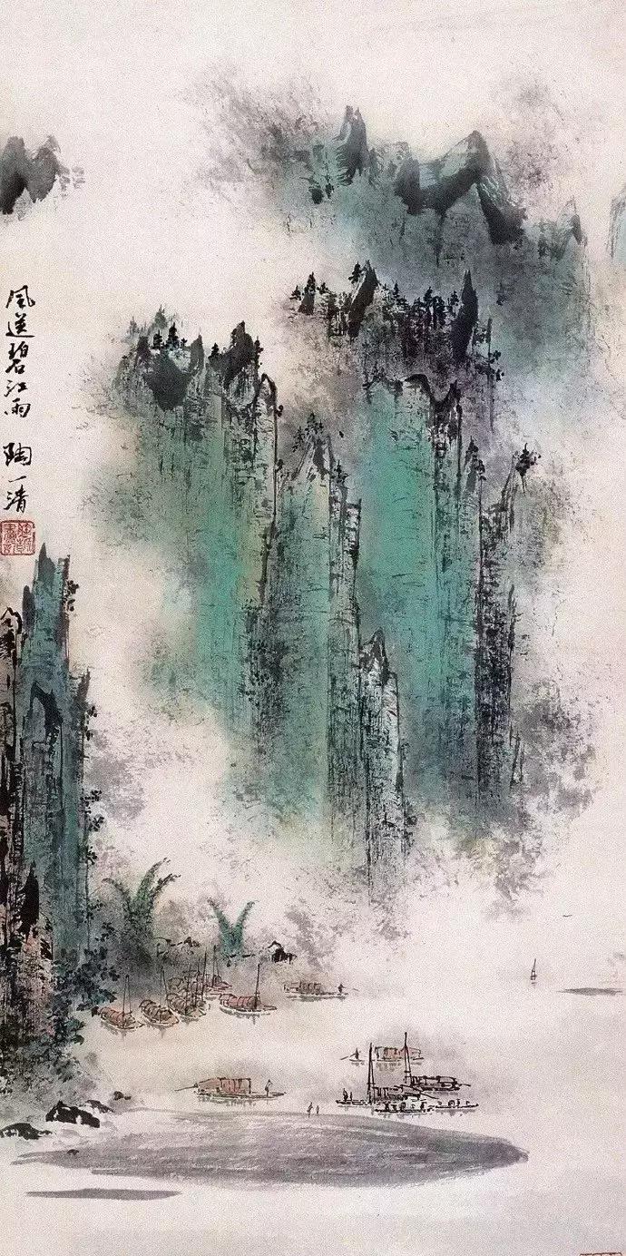 一组高清唯美的山水画收藏欣赏,美国大都会收藏明清山水画欣赏