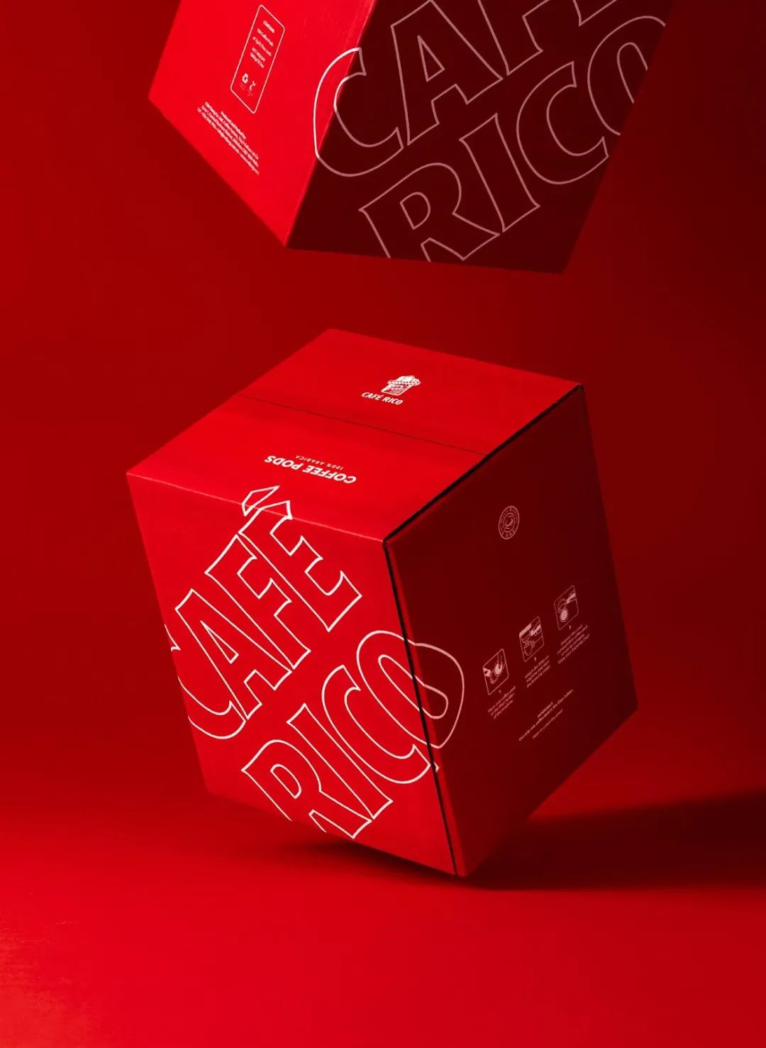 包装别致的咖啡包装欣赏,咖啡包装设计几何风格