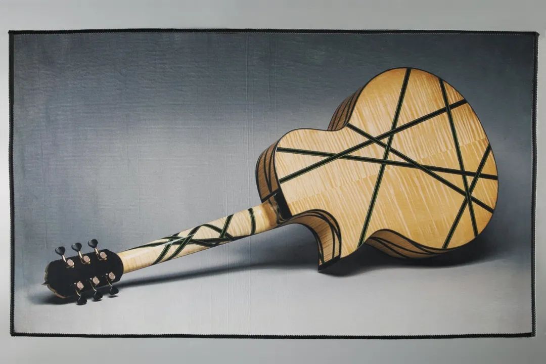 吉他圆形地毯,吉他款地毯