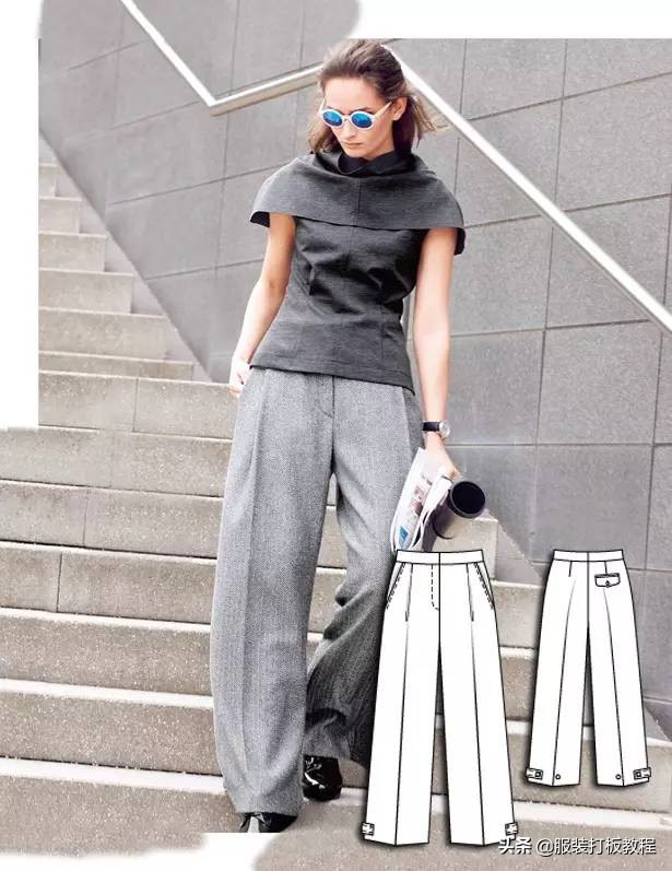 时装设计图手绘教程,服装制版图案大全