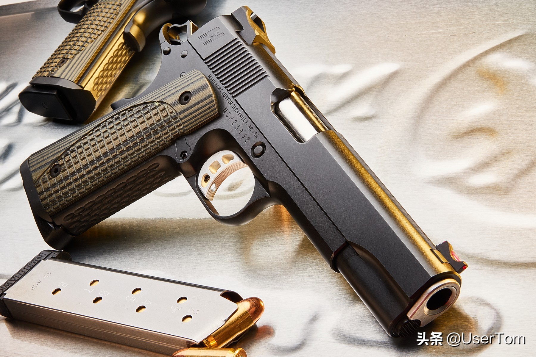 德国夜鹰左轮手枪图片,夜鹰雌鹰1911手枪