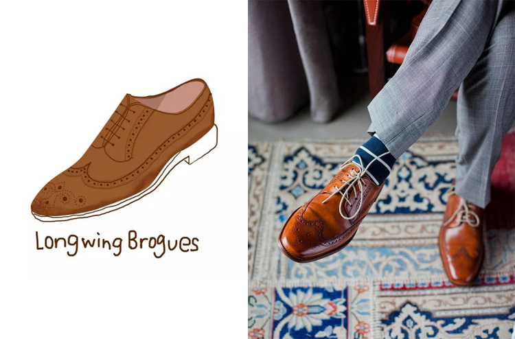 男士布洛克皮鞋穿搭,布洛克皮鞋高级穿搭