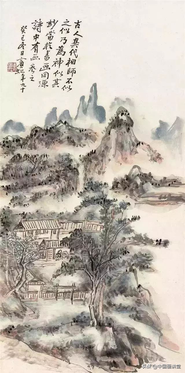画好山水画就要注意它的意境,怎么画有意境的山水画