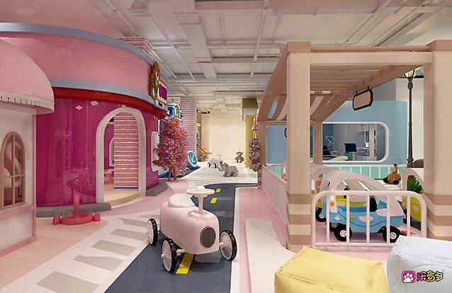 儿童乐园的柱子怎么装修,儿童乐园柱子创意游乐项目