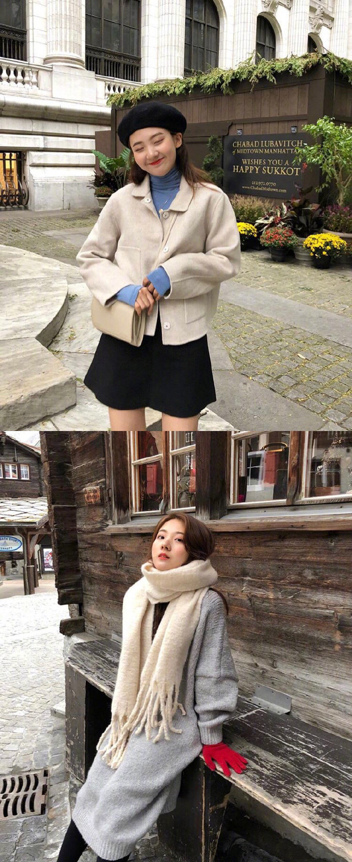 秋冬穿什么?看看韩国超火的街拍小姐姐!每一套穿搭都可以借鉴