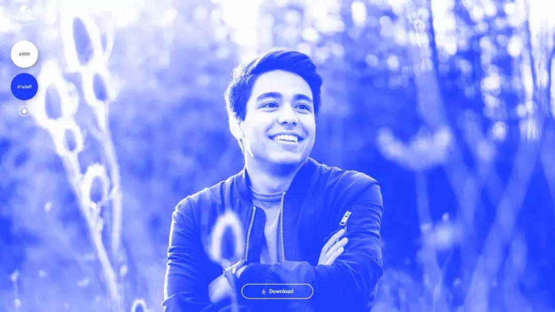 可以改变部分图片颜色的教程,图片10秒自动换图