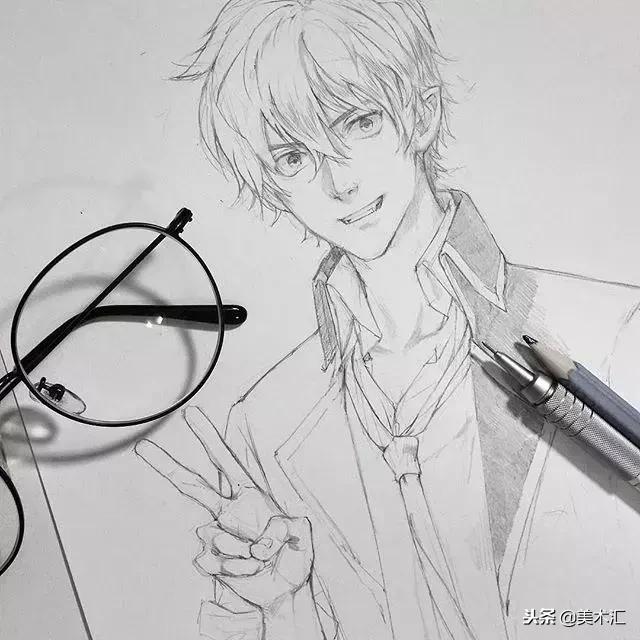 线条感十足的动漫人物,线条感很强的人物素描