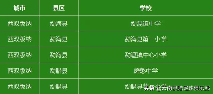 全国首批青少年足球特色学校,云南2019年全国足球特色学校