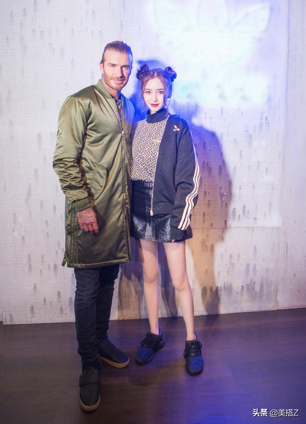 angelababy和贝克汉姆同框,baby变daddy明星混剪