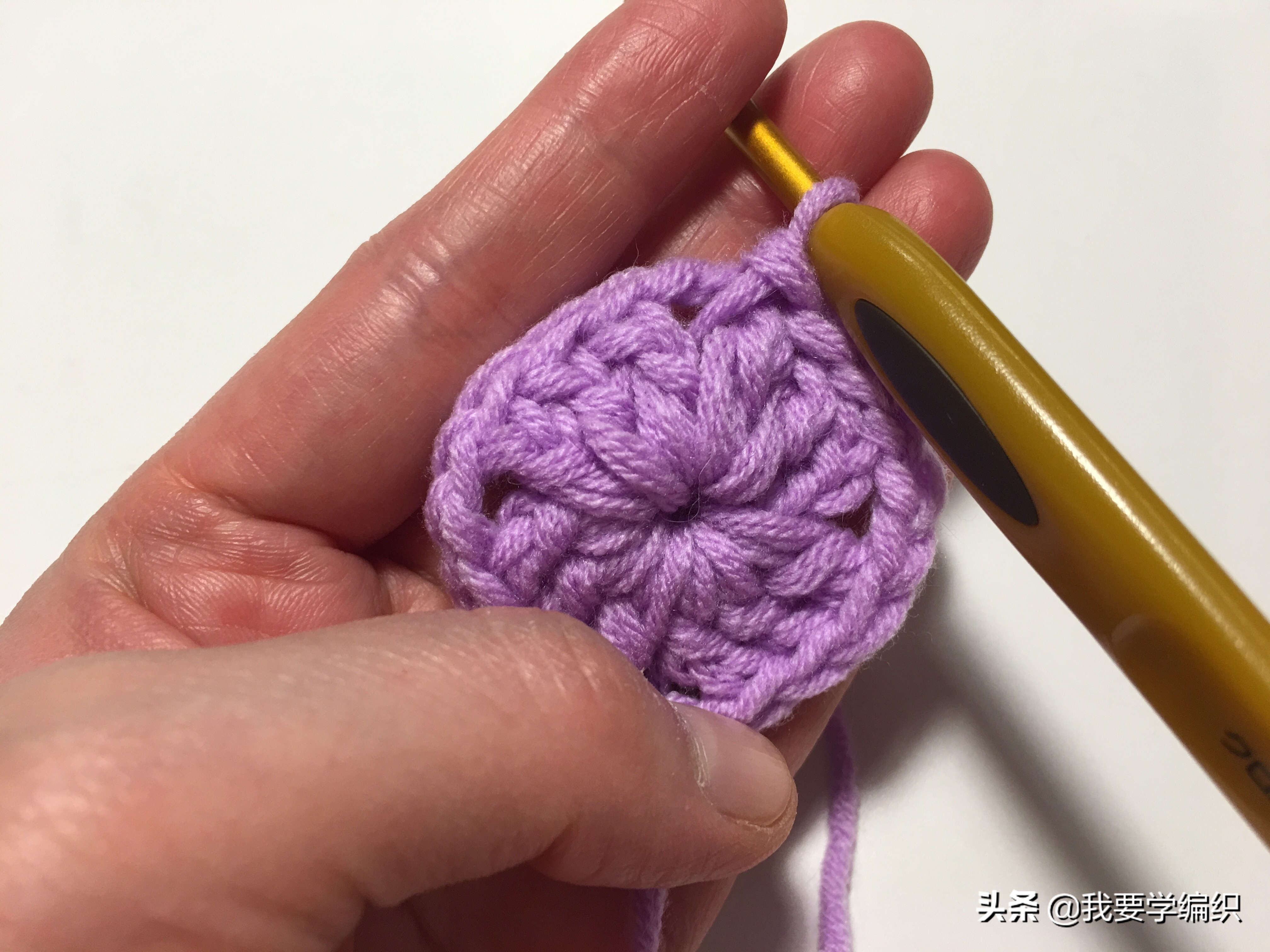 最简单的钩坐垫教程,新手一步一步钩坐垫教程