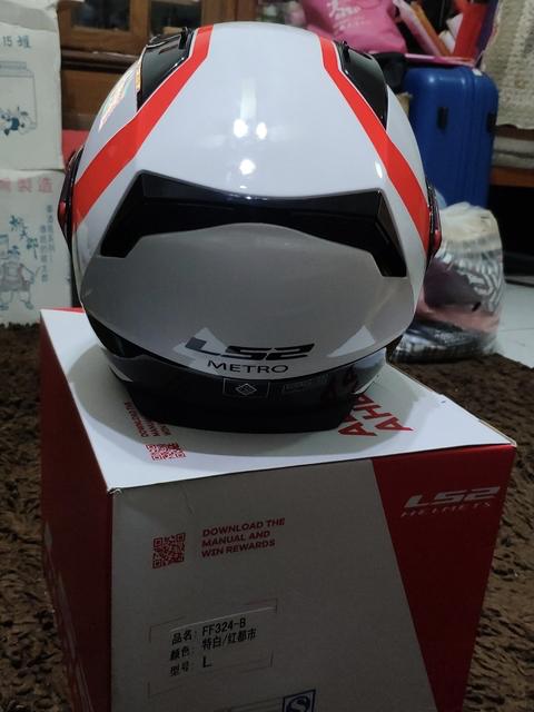 ls2ff399揭面盔开箱,跟ls2一样的揭面盔