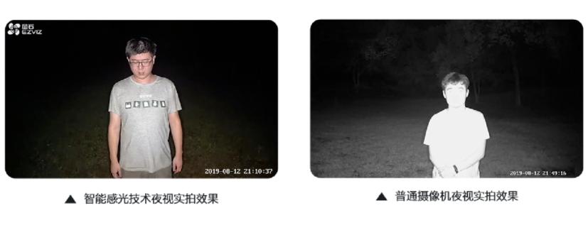 海康威视萤石C6c星光夜视功能,海康威视萤石云4g双目摄像头