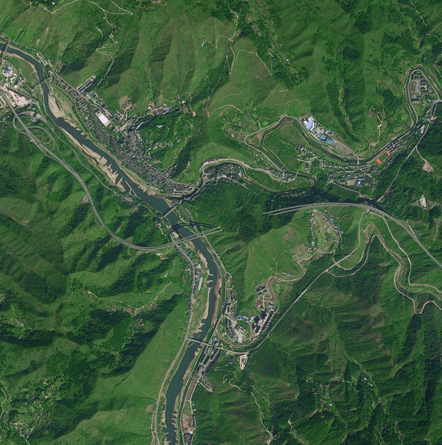 “吉林一号”太空视角,看中国*产党共**百年红色足迹