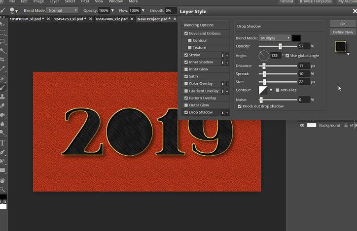 2019年新年贺卡图片,新的一年的新年贺卡