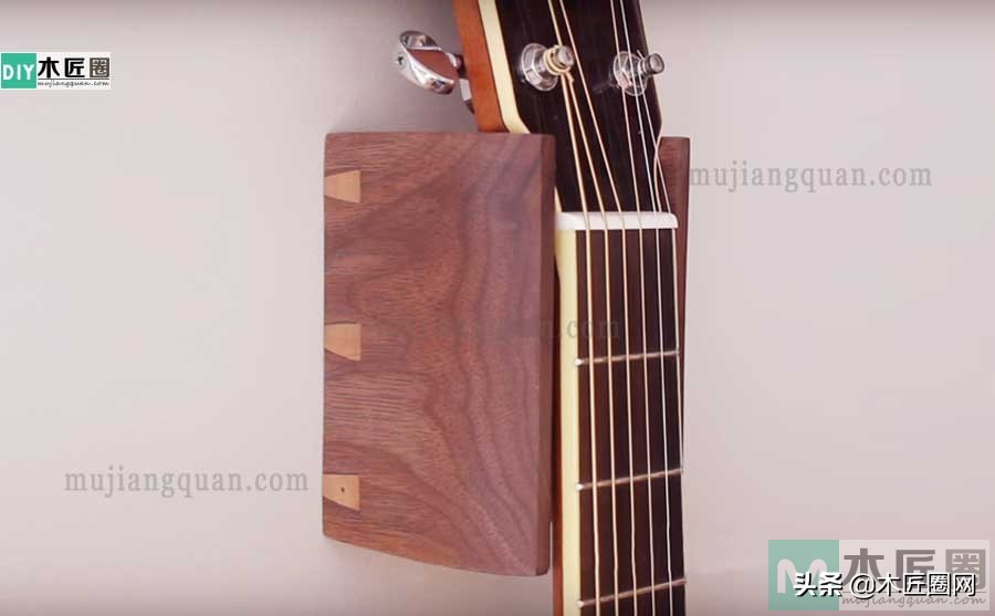 吉他架挂墙怎么做,自制吉他挂壁架尺寸