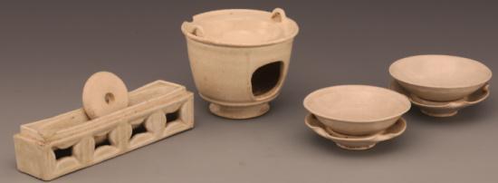 唐银鎏金茶具,古老唐代瓷器茶具