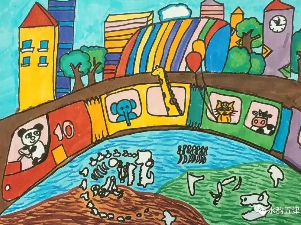 “画”说地铁，快看新津娃娃们的五彩世界