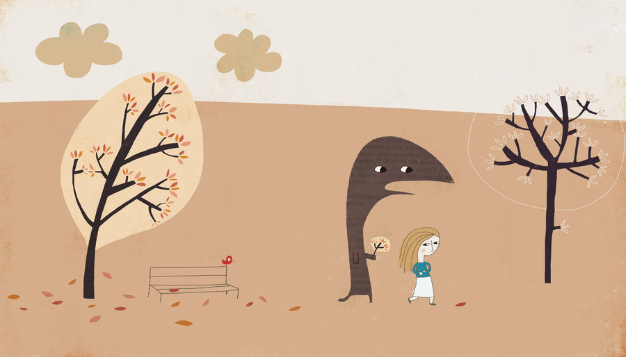 超有爱儿童插画临摹集,充满童趣的节日插画作品