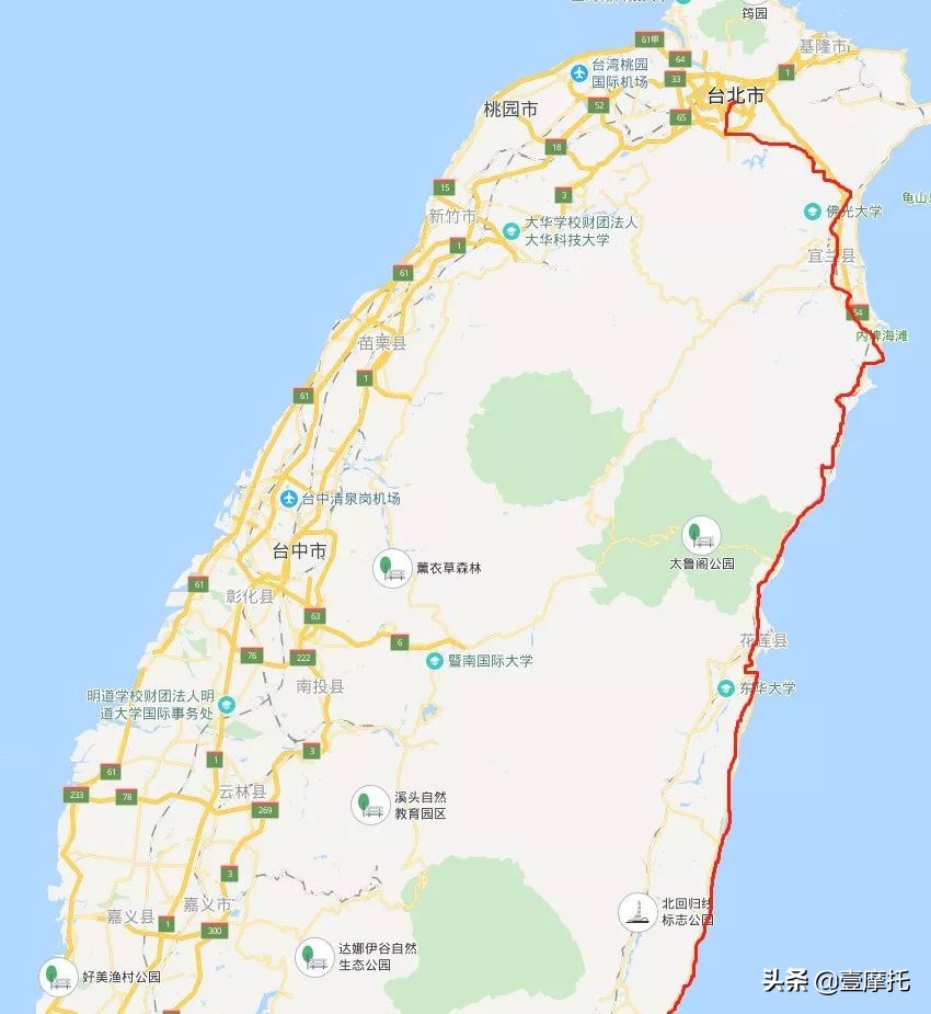 台湾环岛景点地图高清,台湾你一定要知道的知识