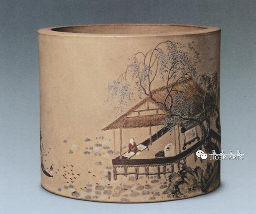 笔筒文艺中式,笔筒竹子论语