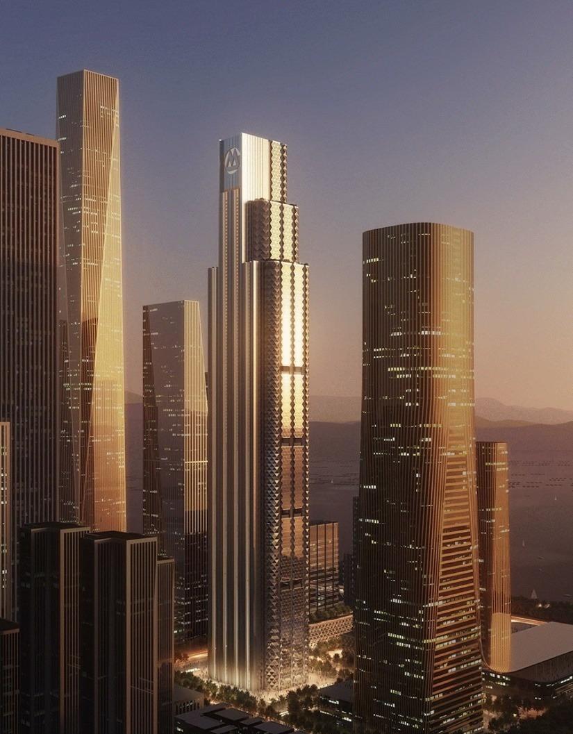 以银行总部看全球GDP前十强——中美摩天楼引领，德意高度均超200