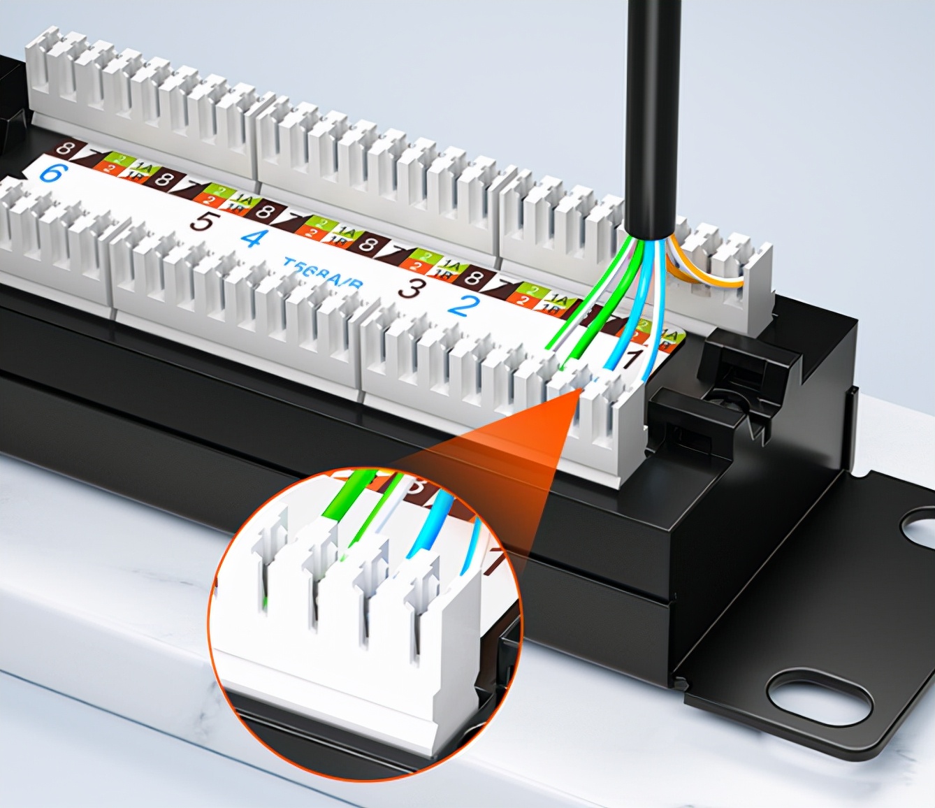 网线配线架与水晶头接线一样吗,网络配线架引出网线需要水晶头吗
