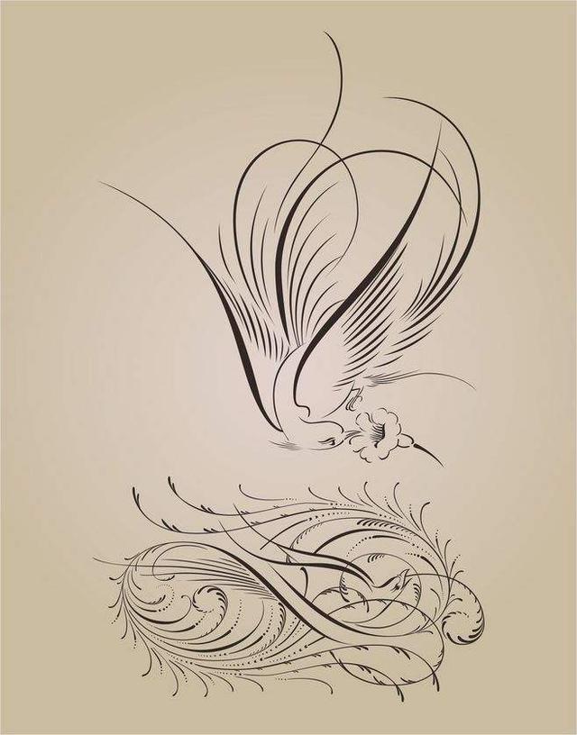 怎样画一个凤凰,怎么画个凤凰