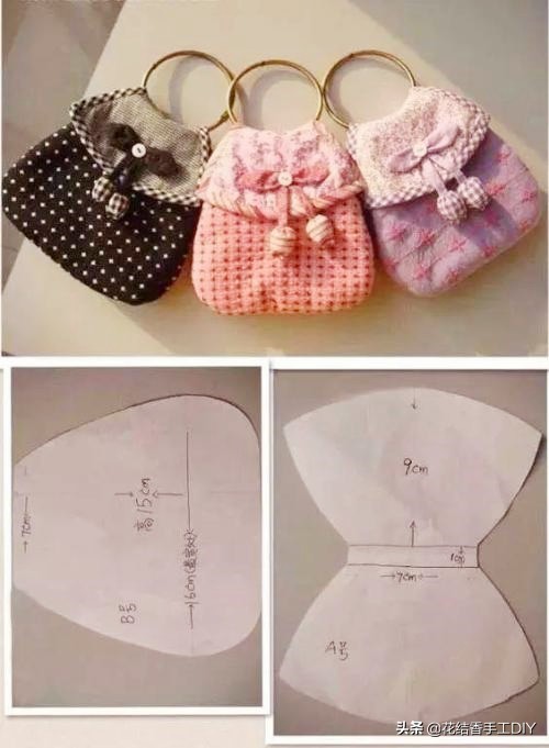 布艺手工：20款简单的拼布包，都能自己做，附4款裁剪图