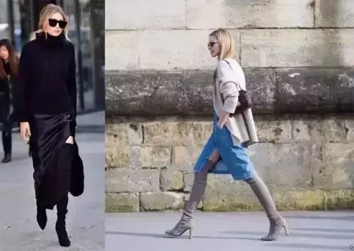 酒红色靴子怎么搭配裙子,驼色靴子黑色裙子怎么搭配衣服