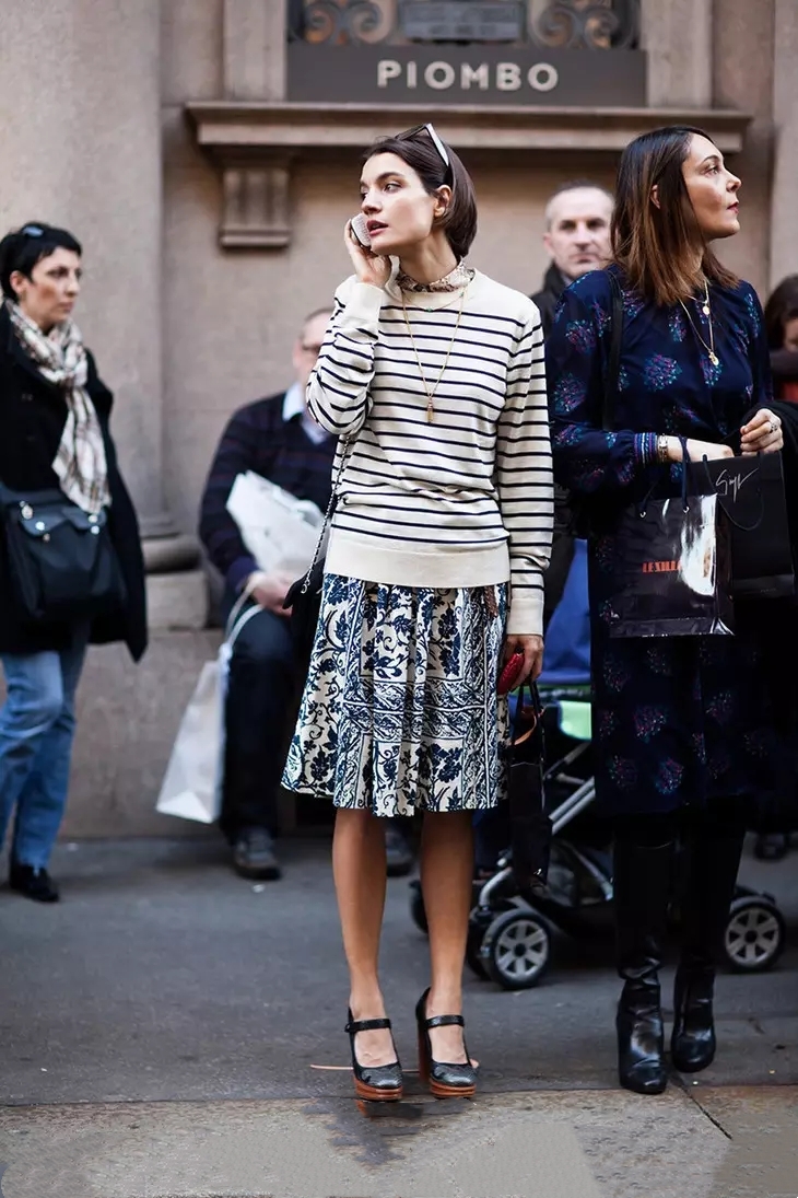 ins爆火动物纹冬天这样穿太高级了,水手纹衣服凹造型