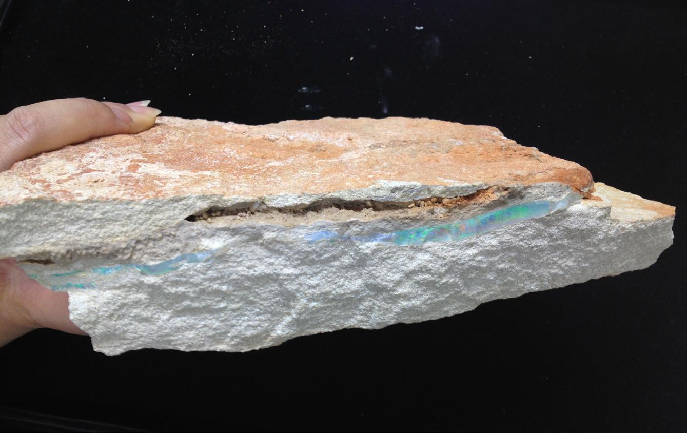 欧泊真假显微镜,慧眼识物真假鉴别图片