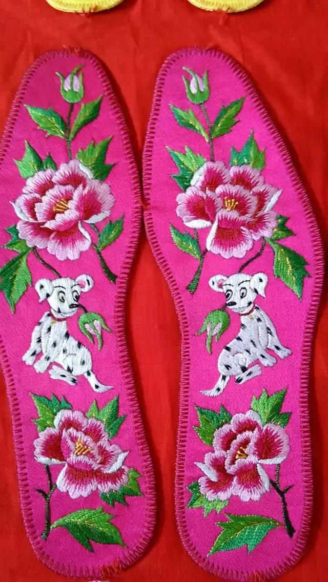 绣花鞋垫100种图案四格绣法,几何鞋垫图案鞋垫绣法