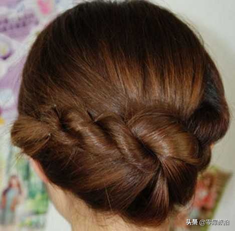 最简单的韩式盘发,韩式马尾盘发简单好看教程发量少