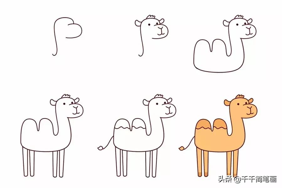 幼儿园动物的水墨画入门,儿童动物画入门简易范画