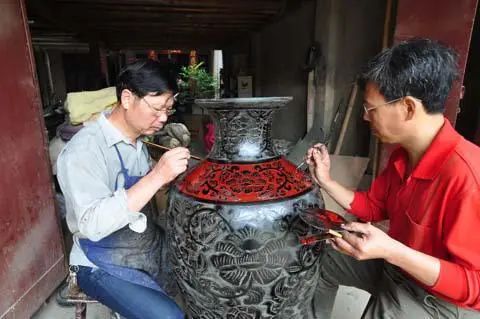 纯手工漆器精美绝伦引赞叹,明清闽作脱胎漆器