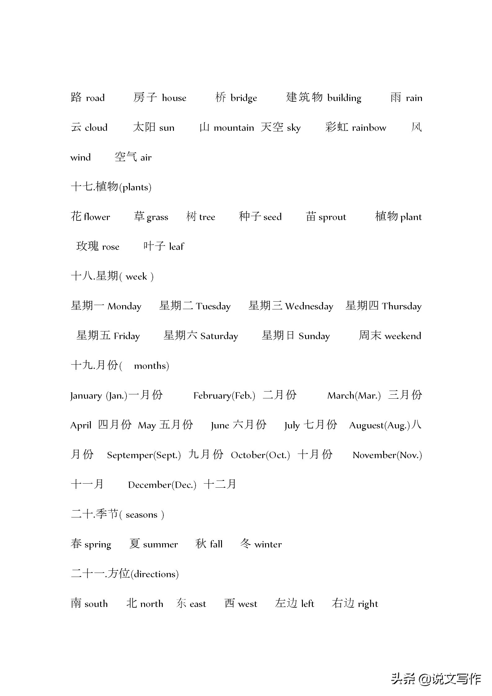 小学小升初必背英语单词,小学小升初必备英语单词