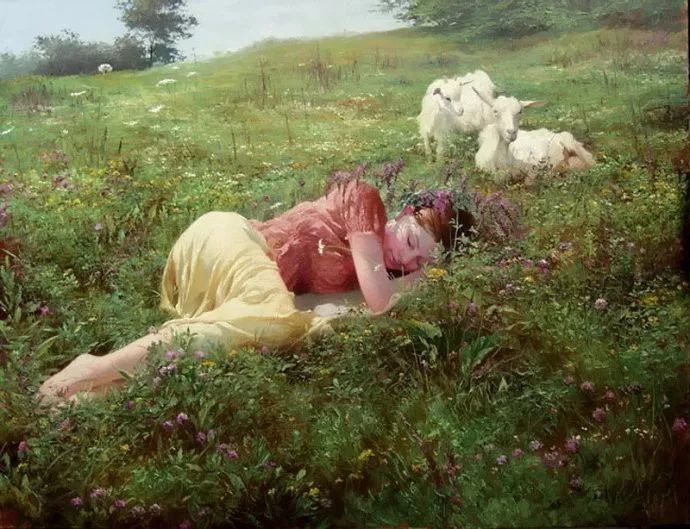 喀拉刨柯油画作品欣赏,瑞典油画人物画