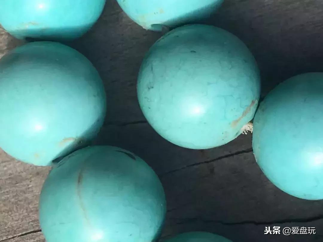 美国天然绿松石真品,美国老料绿松石