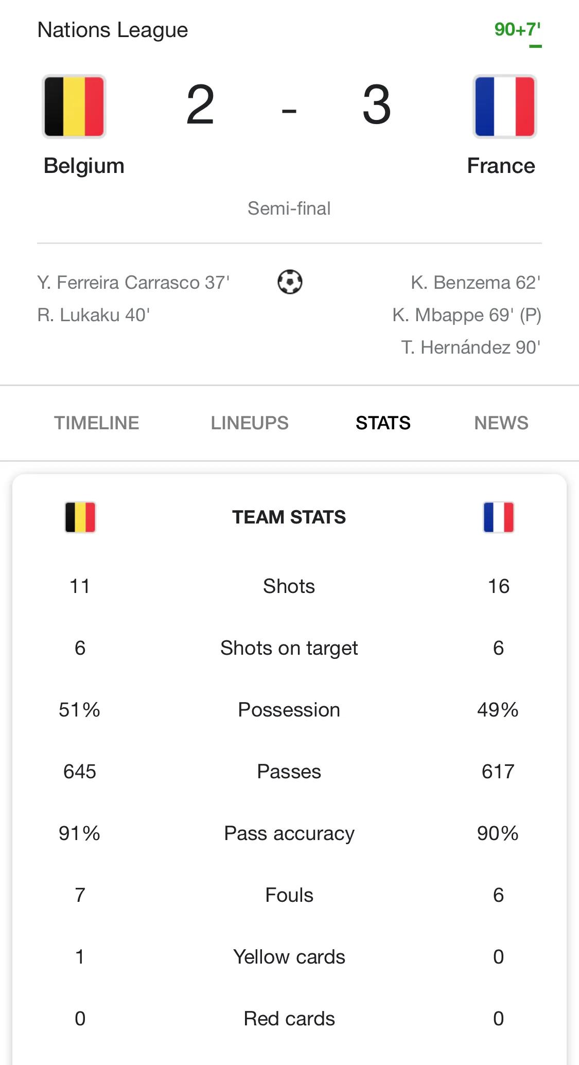 欧国联法国2:1逆转德国,欧国联比利时vs法国