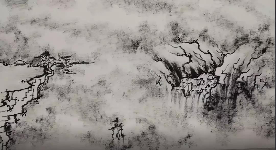 临摹山水画步骤曾刚教程,工笔山水画上色步骤视频