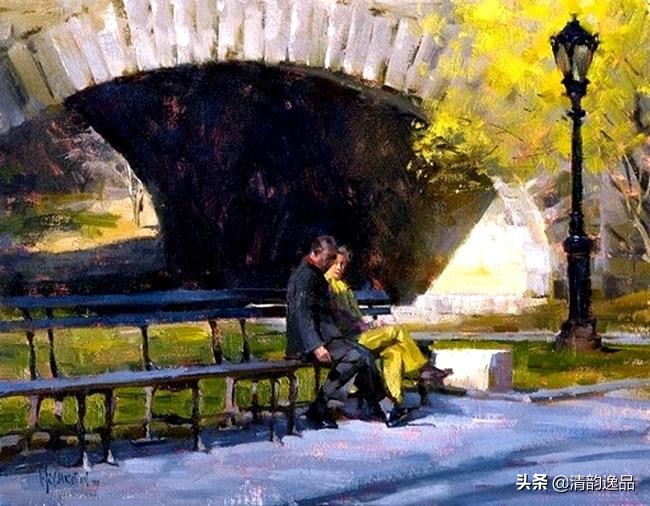 美国艺术家乔biwler油画作品赏析,丽莎印象派油画欣赏