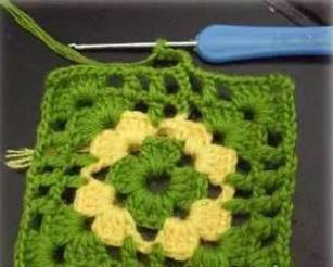 教你编织钩针坐垫手把手学会,钩针编织莲花坐垫教程简单