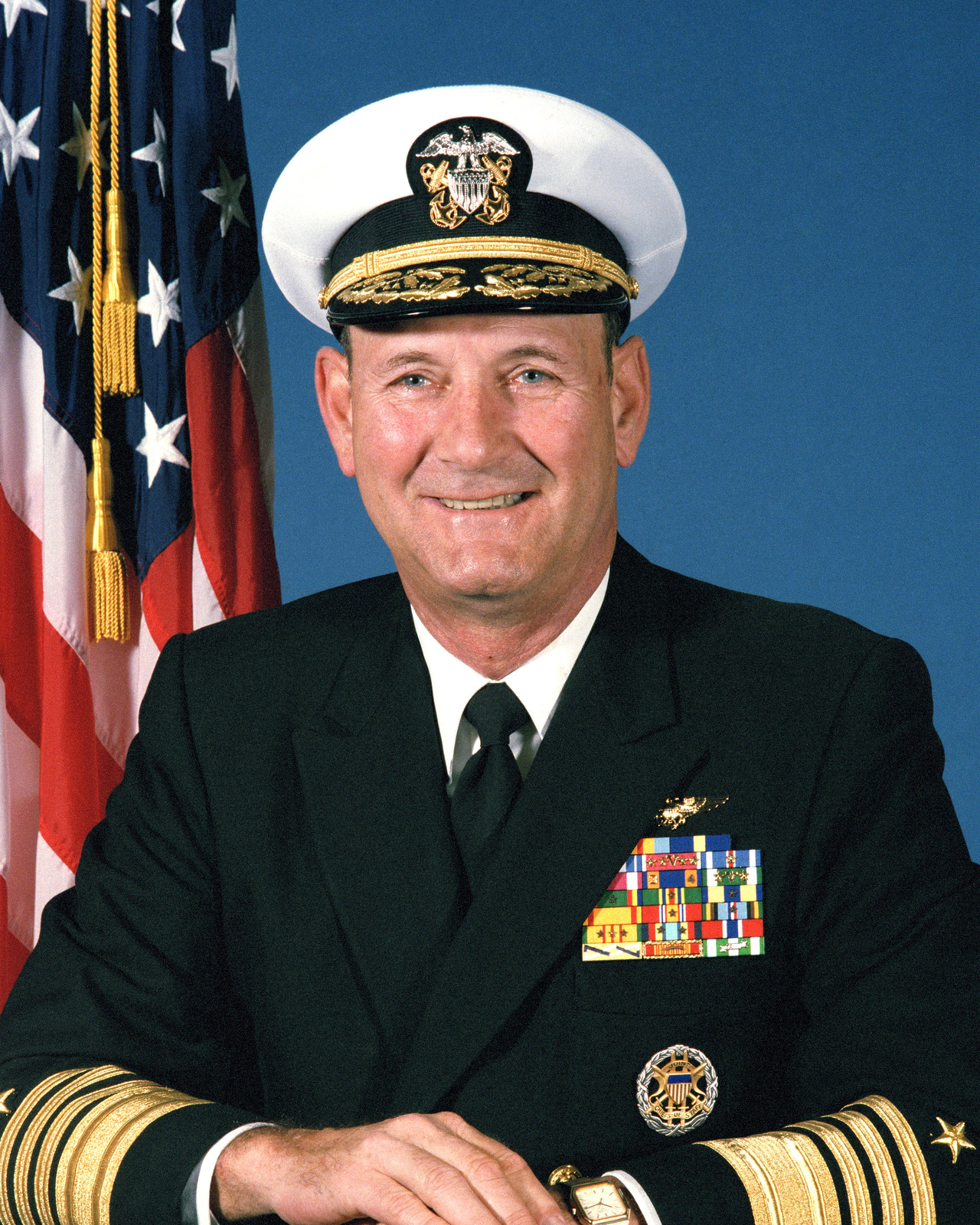 陪同*华清刘**参观航母的美军少将，官至太平洋司令，2003年去世