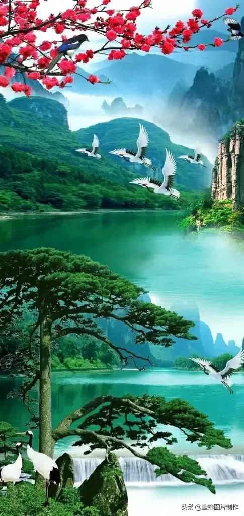 大自然山水美景壁纸全屏,美景壁纸4k全屏