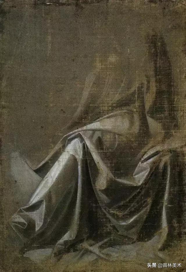 素描简单的衬布褶,素描衬布非常暗