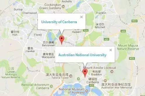 澳洲大学分布地图高清中文版,澳洲大学都在哪些城市