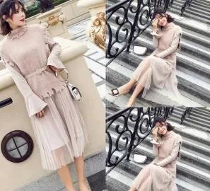 衬衣搭配纱裙方法,小个穿什么样的纱裙显瘦