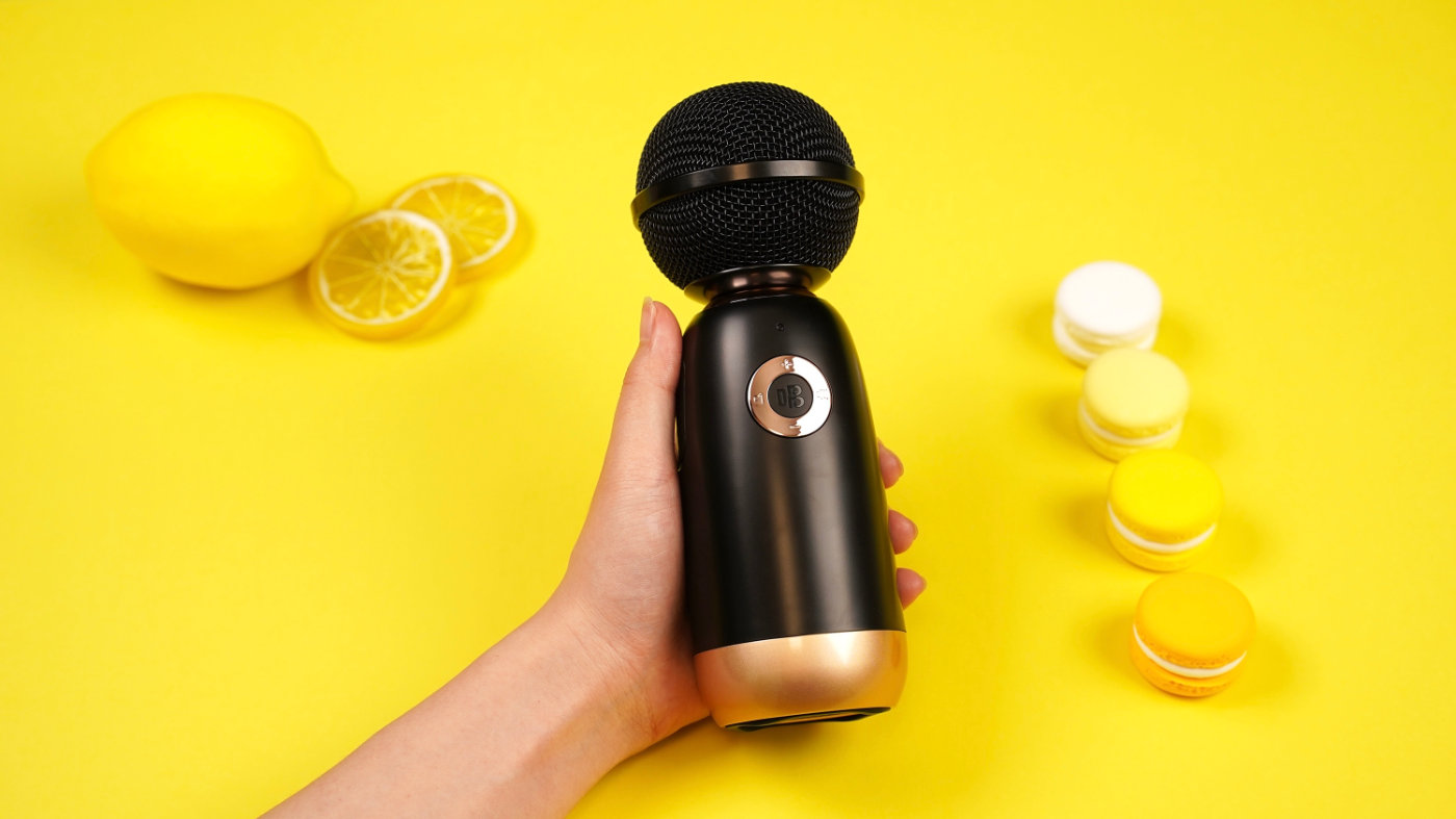 精灵麦克风q3怎么用嗨唱模式,唱吧精灵话筒q3直播唱歌评测